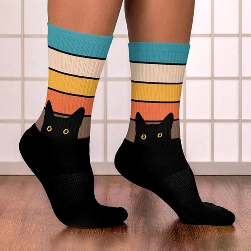 Niedliche Socken Mit Katzenmuster