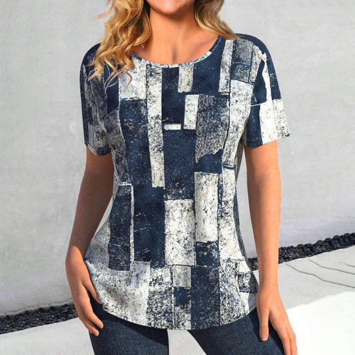 Lässiges T-Shirt Mit Farbverlauf