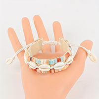 Handgewebte Muschel Armband