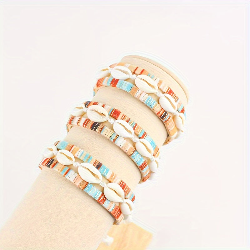 Handgewebte Muschel Armband