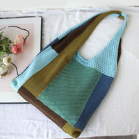 Vintage Patchwork-Stricktasche