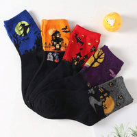 Packung Mit 5 Paar Halloween-Socken