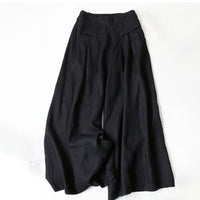 【Baumwolle Und Leinen】Lässige Hose Mit Weitem Bein