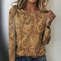 Vintage-T-Shirt Mit Ethno-Print