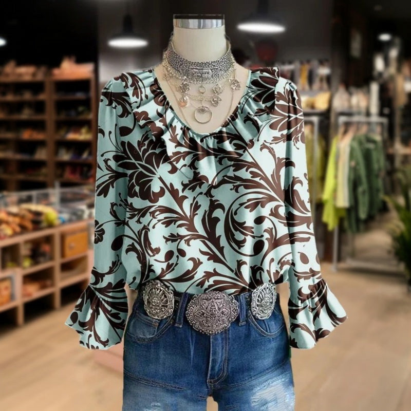 Vintage Lässige Bluse