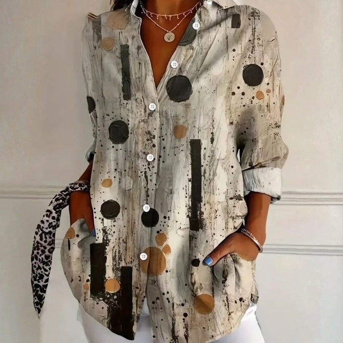 Vintage Lässige Bluse