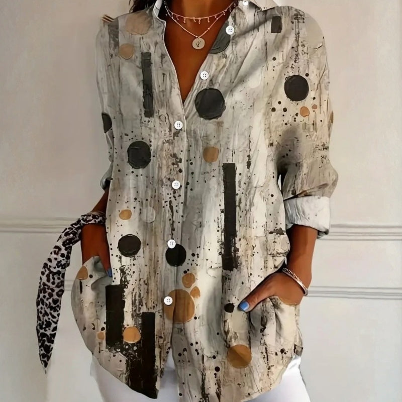 Vintage Lässige Bluse