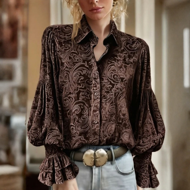 Vintage Lässige Bluse