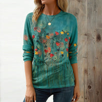 Vintage-T-Shirt Mit Blumenmuster