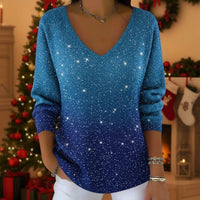 Weihnachts-Farbverlauf-T-Shirt