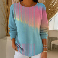 Lässiges T-Shirt Mit Farbverlauf