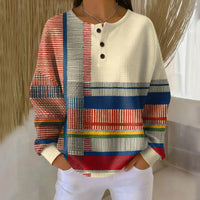 Vintage-Streifen-Sweatshirt