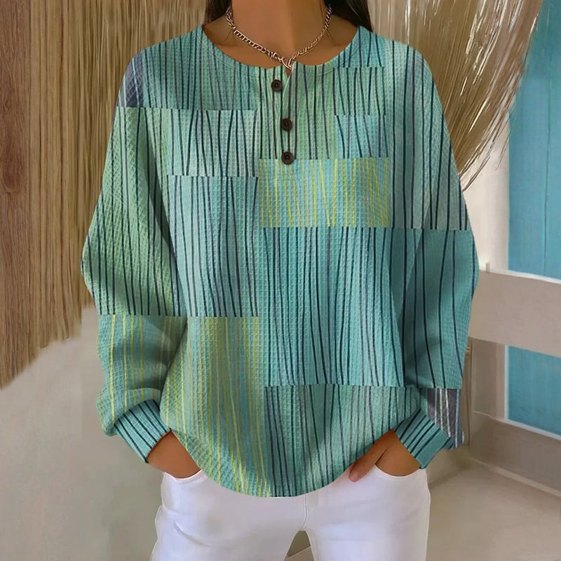 Vintage-Sweatshirt Mit Streifen