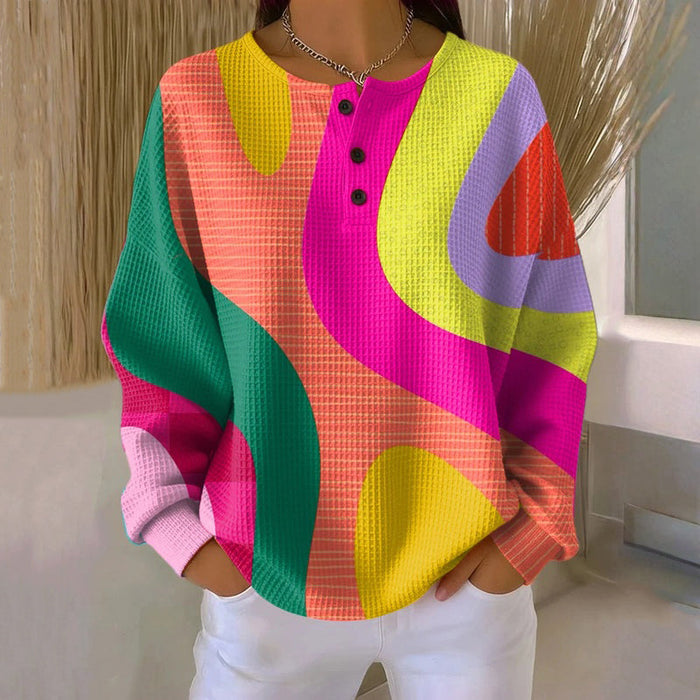 Buntes Vintage-Sweatshirt