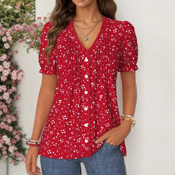 Vintage Lässige Bluse