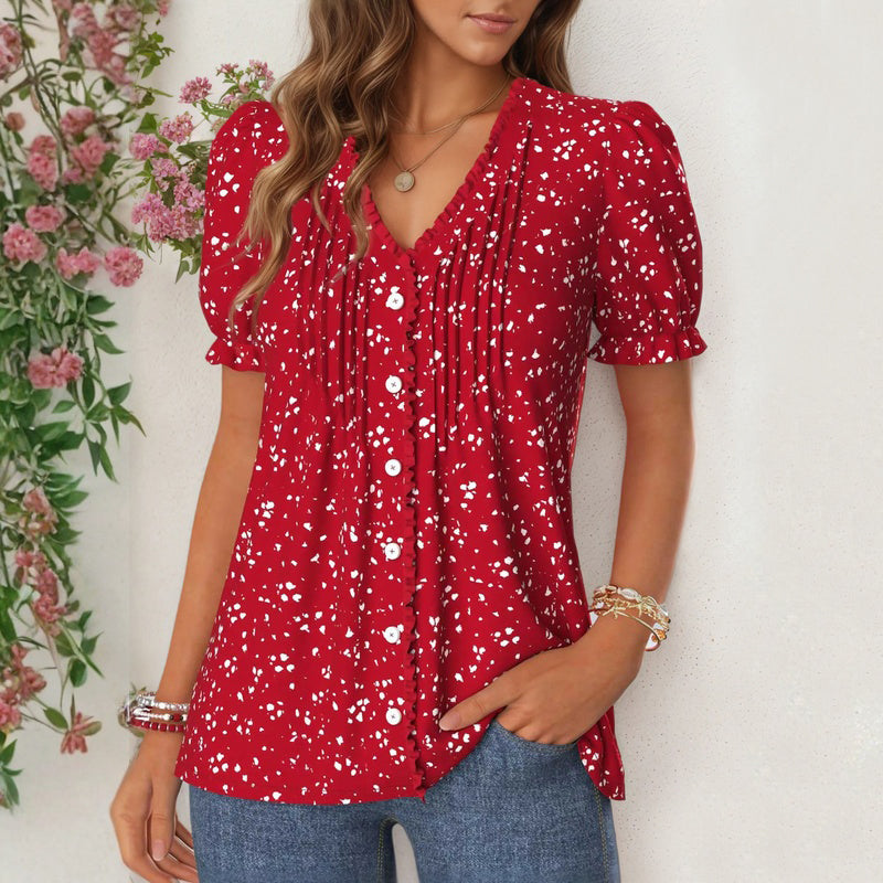 Vintage Lässige Bluse