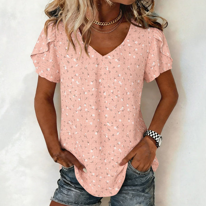 Vintage-Bluse Mit Blumenmuster