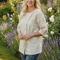 Vintage Lässige Bluse