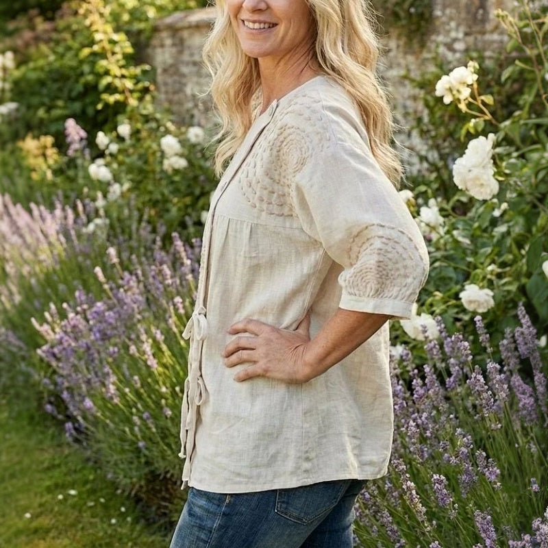 Vintage Lässige Bluse