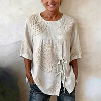 Vintage Lässige Bluse