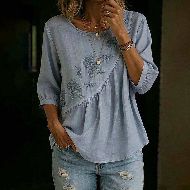 Vintage Lässige Bluse