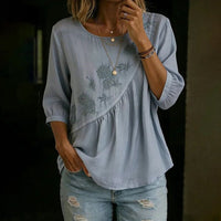 Vintage Lässige Bluse