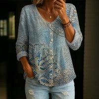 【Lange Ärmel】Lässige Vintage-Bluse