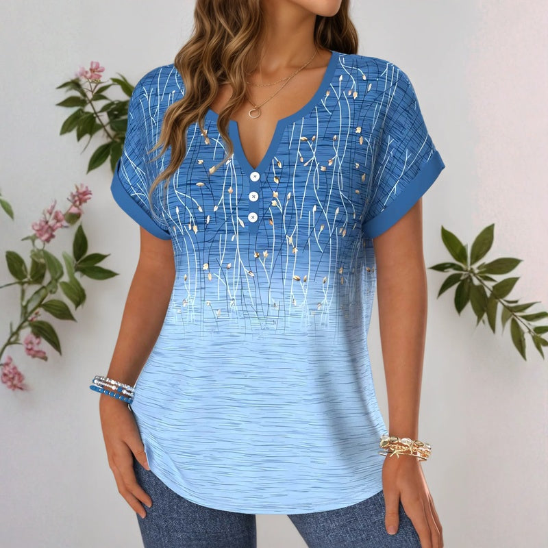 Vintage-Bluse Mit Blumenmuster