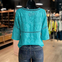 Vintage-Bluse Mit Blumenmuster