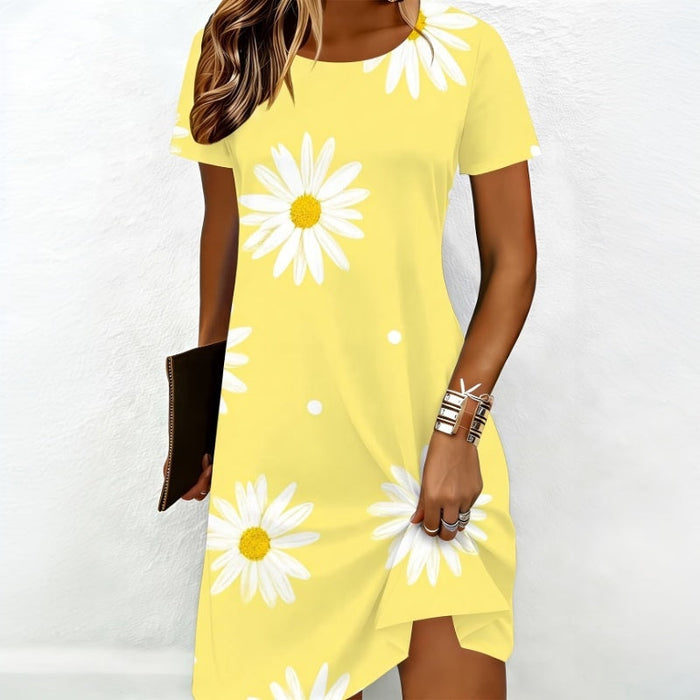 Vintage-Kleid Mit Blumenmuster