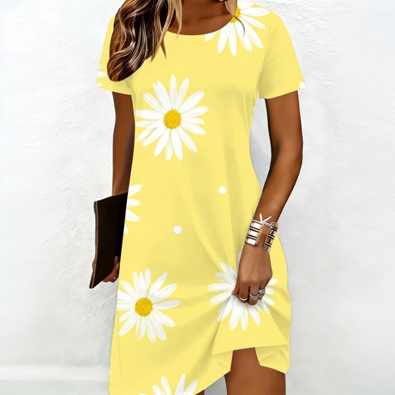 Vintage-Kleid Mit Blumenmuster