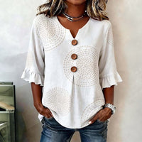 Vintage Lässige Bluse
