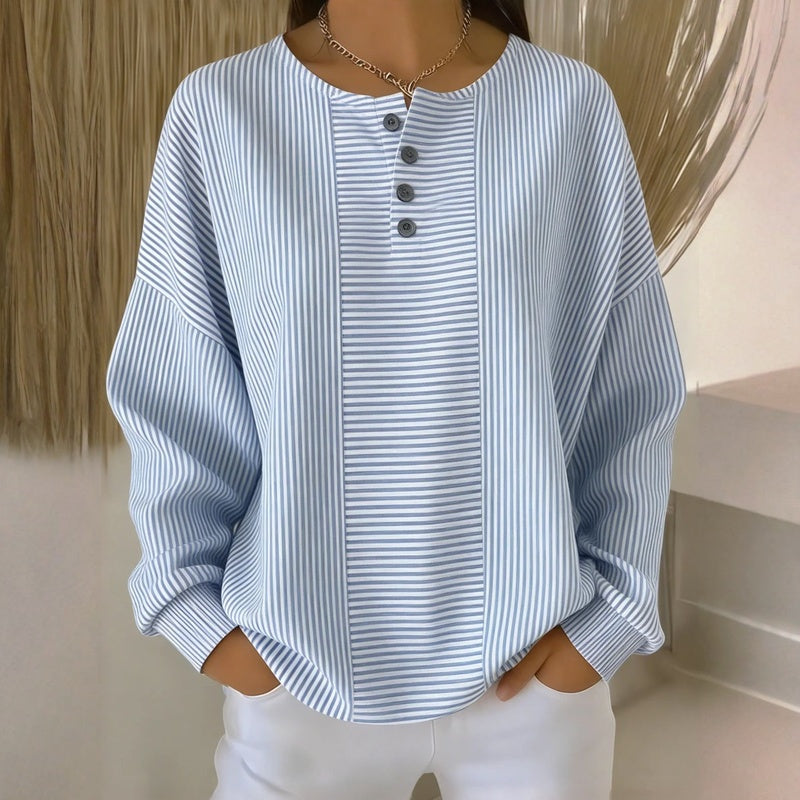 Lässiges Gestreiftes Sweatshirt