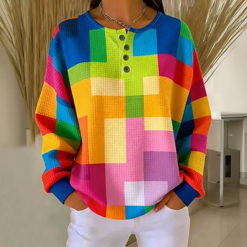 Buntes Freizeit-Sweatshirt