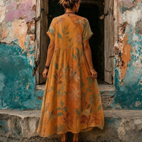 Vintage-Kleid Mit Blumenmuster