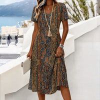 Vintage-Kleid Mit Ethno-Print