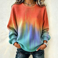 Lässiges Sweatshirt Mit Farbverlauf