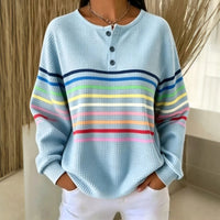 Buntes Gestreiftes Sweatshirt