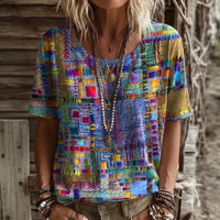 Buntes Vintage-T-Shirt