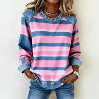 Lässiges Gestreiftes Sweatshirt