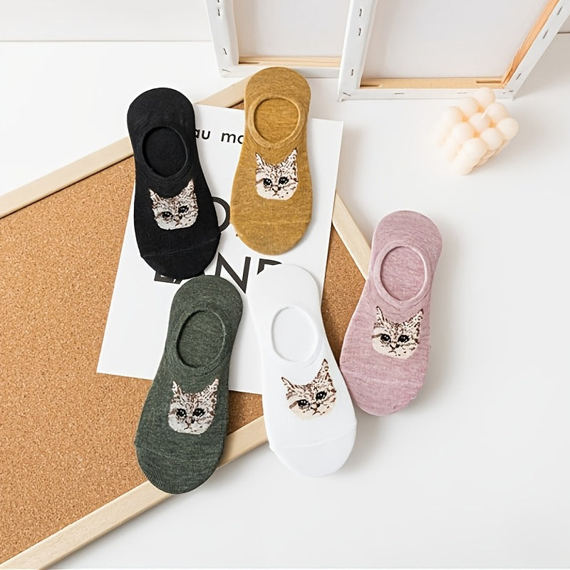Lässige Socken Mit Katzenmuster