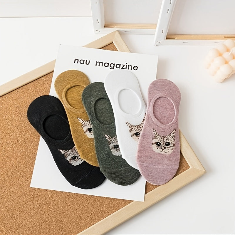 Lässige Socken Mit Katzenmuster