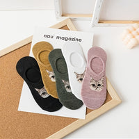 Lässige Socken Mit Katzenmuster