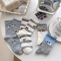 Lässige Socken Mit Welpenmotiv