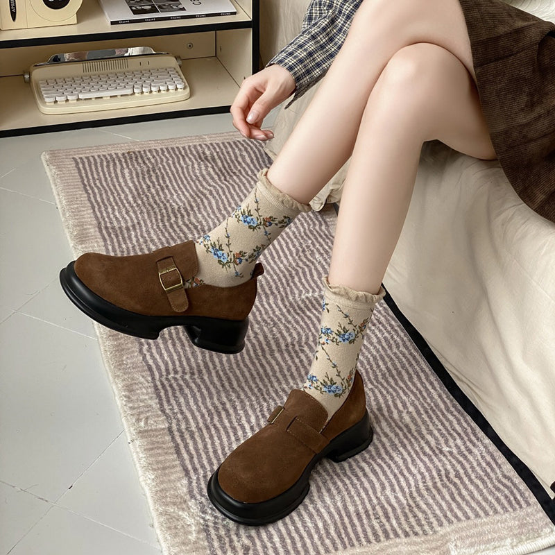 Vintage-Socken Mit Blumenmuster