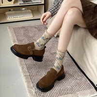 Vintage-Socken Mit Blumenmuster