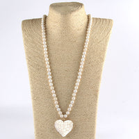 Böhmische Perlen-Anhängerhalskette