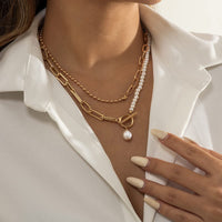 Vintage-Anhänger-Halskette