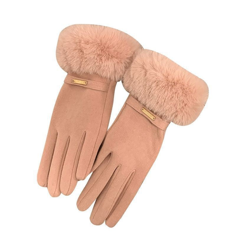 Einfarbige Warme Handschuhe