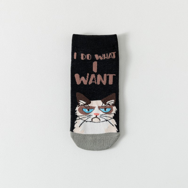 Kreative Socken Mit Katzenprint